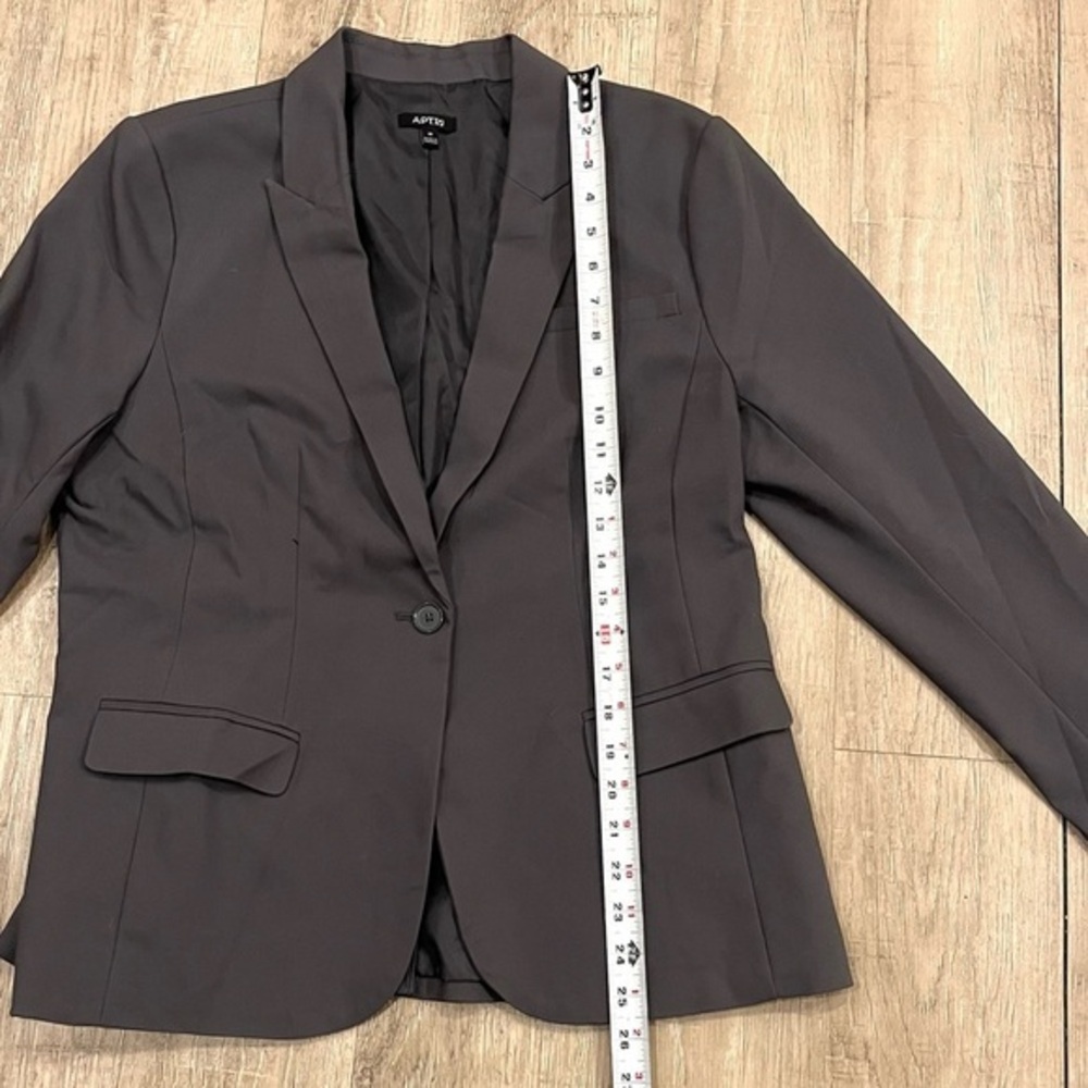 Apt. 9 Women's Charcoal Grey Blazer 16 - Picture 6 of 9